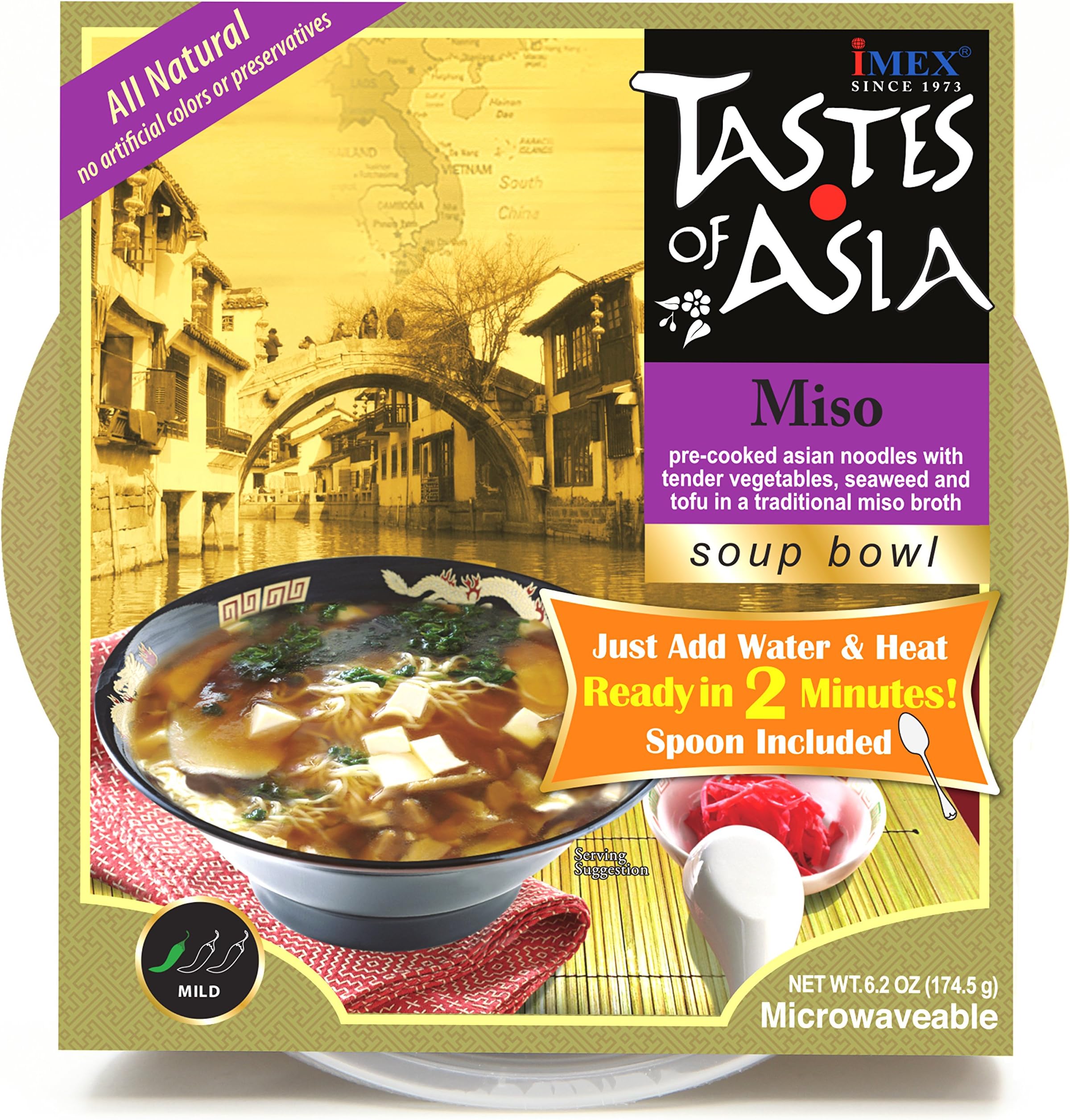 Tastes of Asia Miso Soup Bowls, 8.50 Ounce (Pack of 6)