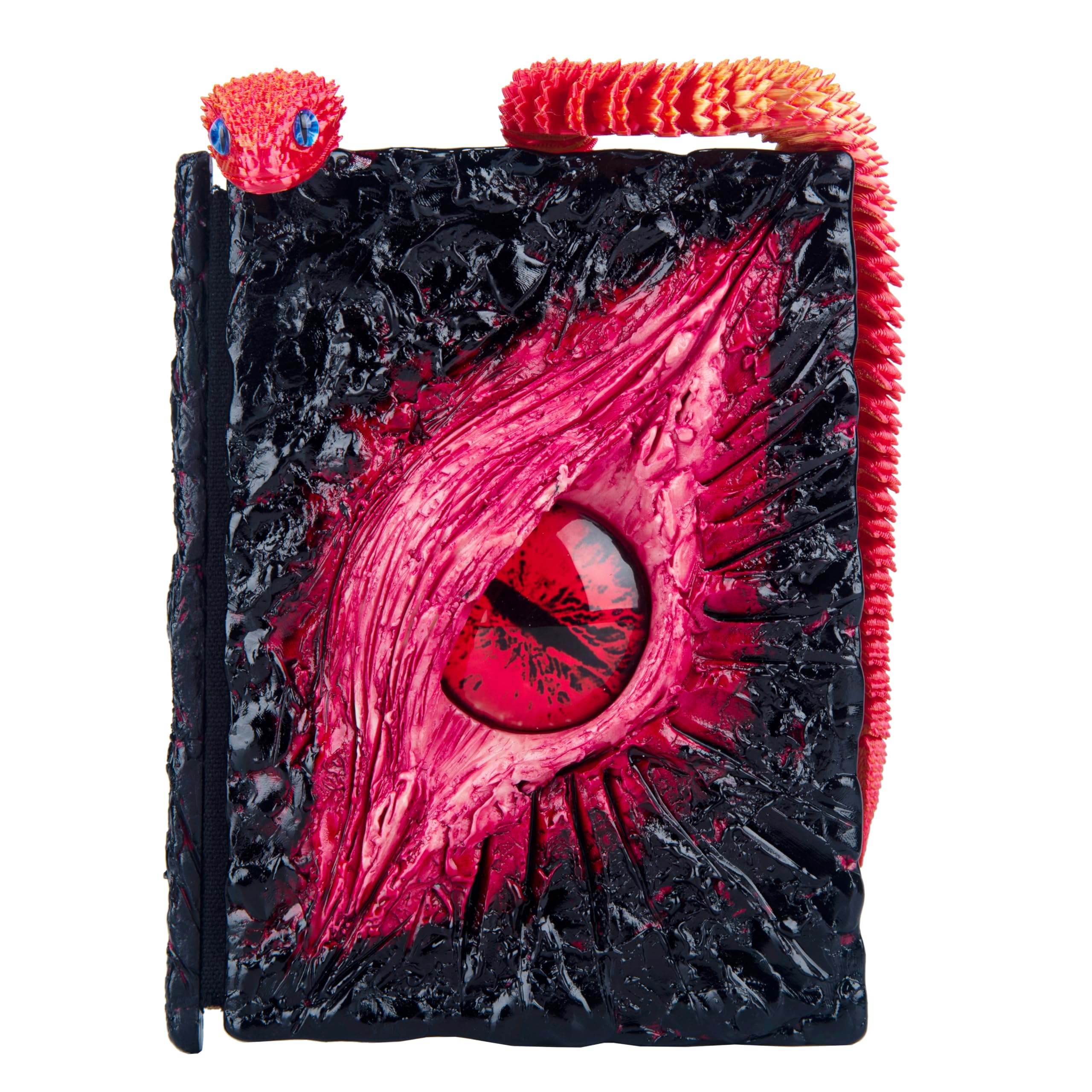 Diario hecho a mano con diseño de monstruo de ojo grande, cuaderno de grabado de resina, papel en blanco, bloc de notas de viaje de tapa dura para escribir, cuaderno de bocetos, colección, regalo