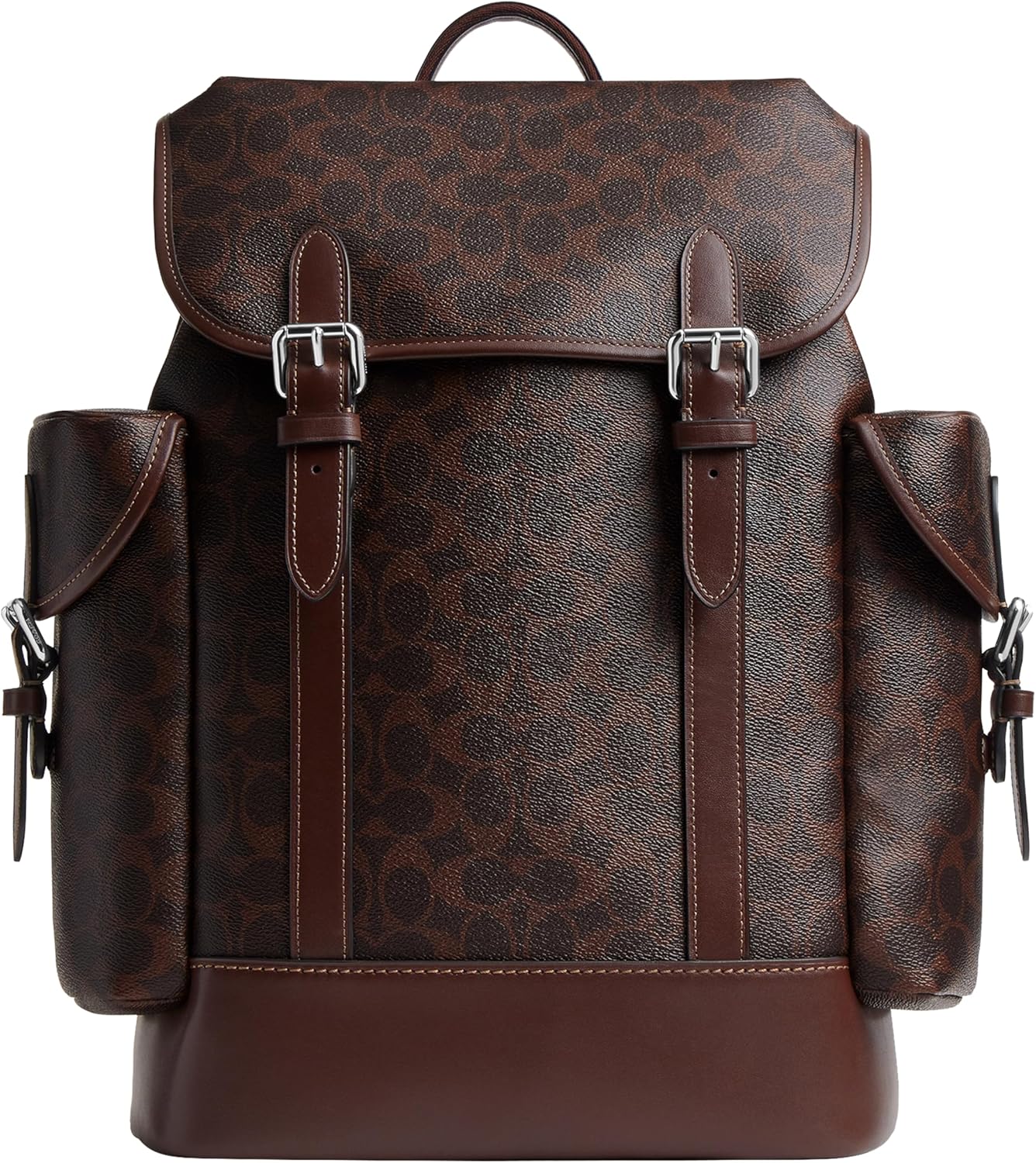 Coach Men's Hitch Backpack In Signature Canvas, Maple, One Size