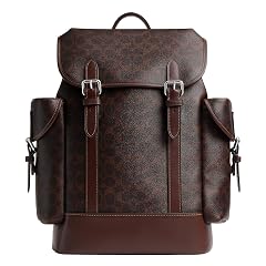 COACH Mens Hitch Backpack In Signature Canvas Maple One Size