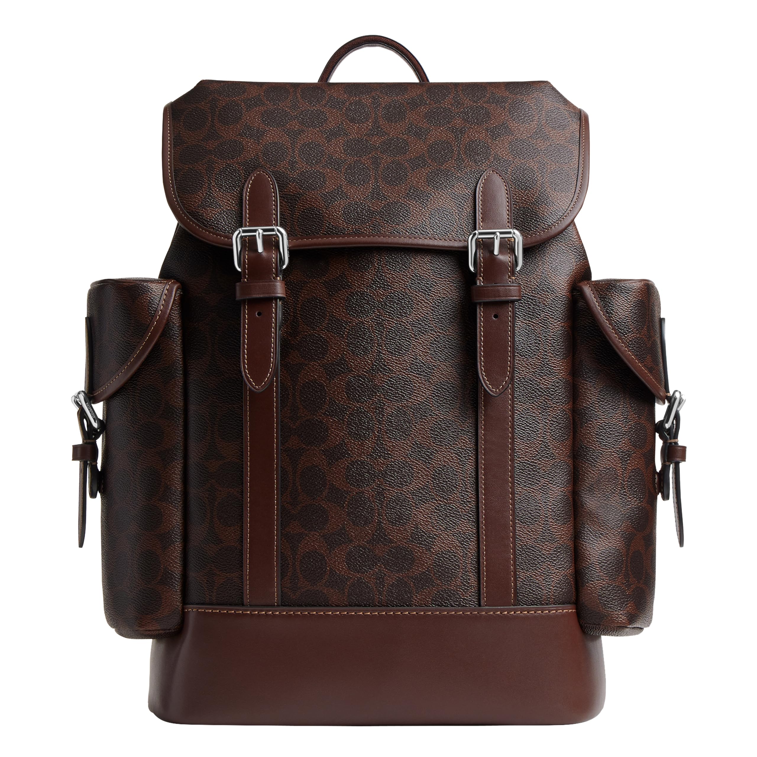 COACH Mens Hitch Backpack In Signature Canvas Maple One Size