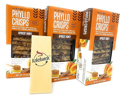 Miniatura 4 de Phyllo Crisps - Miel de albaricoque de Nu Bake  Paquete de 3  2.8 oz