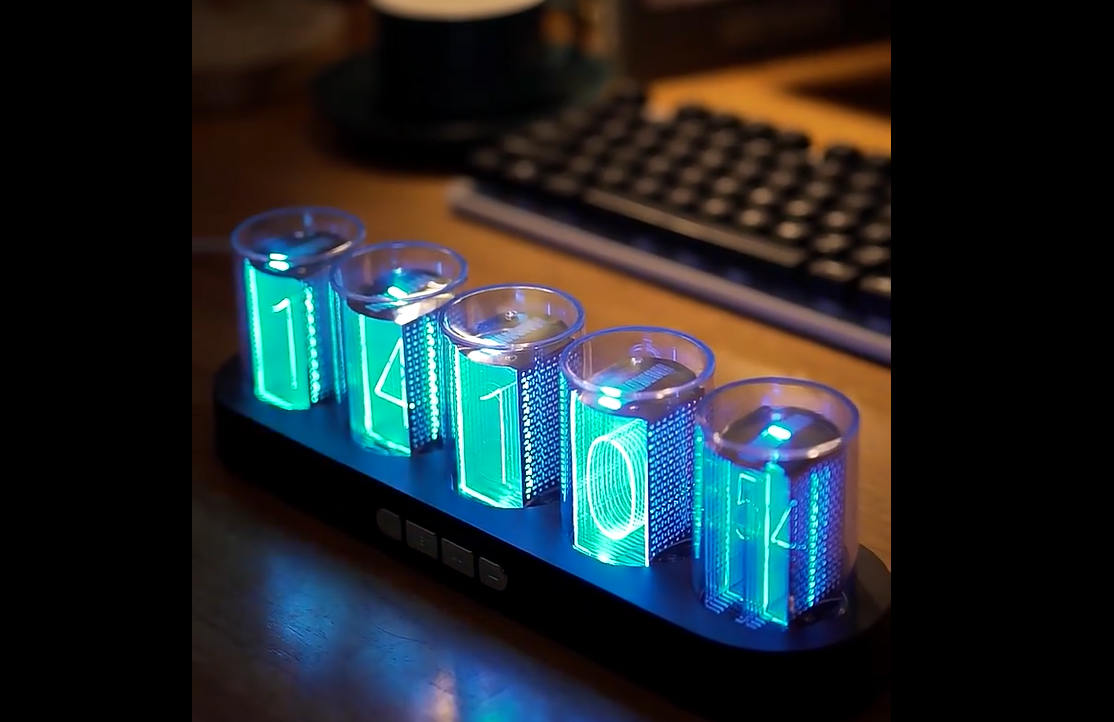 Creative Drug Store × VERDY CLOCK Amazon.com: GUAZI STORE Imitation Nixie Tube Clock RGB