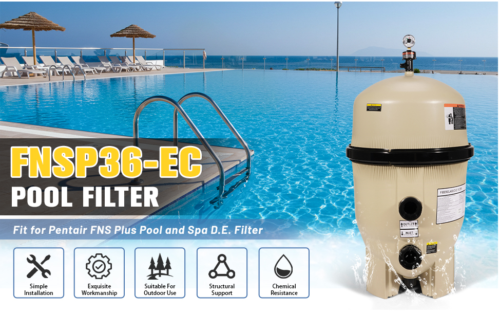 Amazon.com : Ytrica FNSP36-EC Pool Filter, 180007 Fit for Pentair