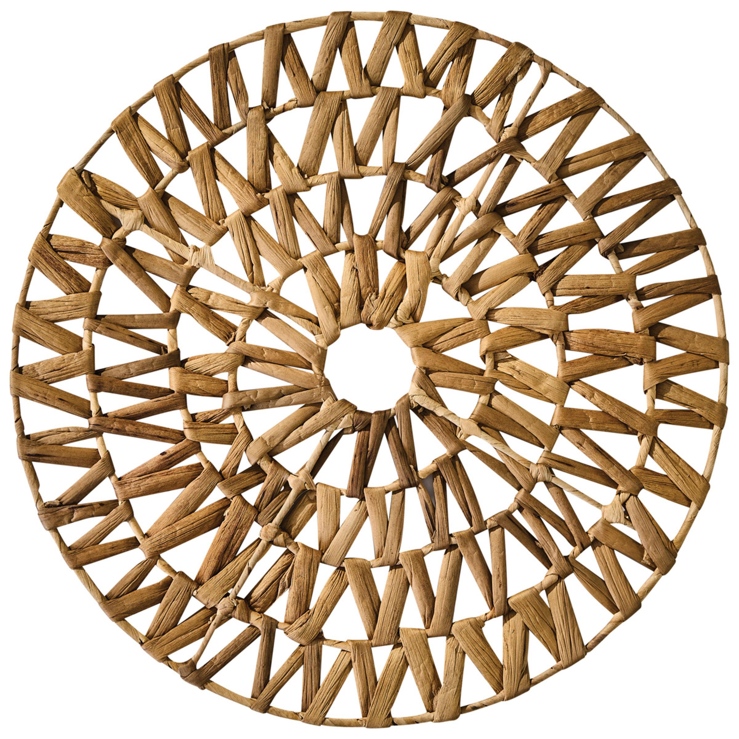 Split P Water Hyacinth Mandela Charger Set of 4