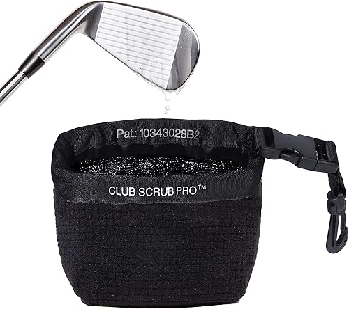 Miniatura 1 de Club Scrub Bolsa de limpieza para palos de golf y pelotas de golf, forro impermeable con tecnología de cara limpia, clip desmontable, lavable a