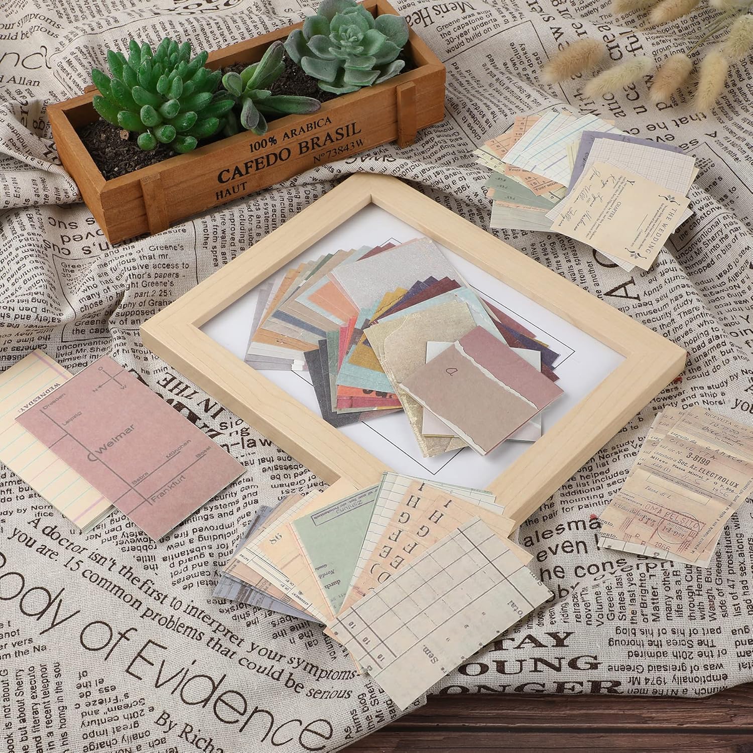 240 Sheets Vintage Journaling Scrapbook Paper Supplies for Writing Drawing Aesthetic Decorative Retro Stationery Craft Paper for Travel Journal Scrapbooking (M240) : Arts, Crafts & Sewing