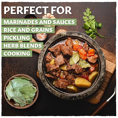 Miniatura 4 de Eastanbul Hojas de laurel, 1.1 onzas, hojas de laurel secas enteras, hojas de laurel frescas de granja, hojas de laurel veganas seleccionadas a