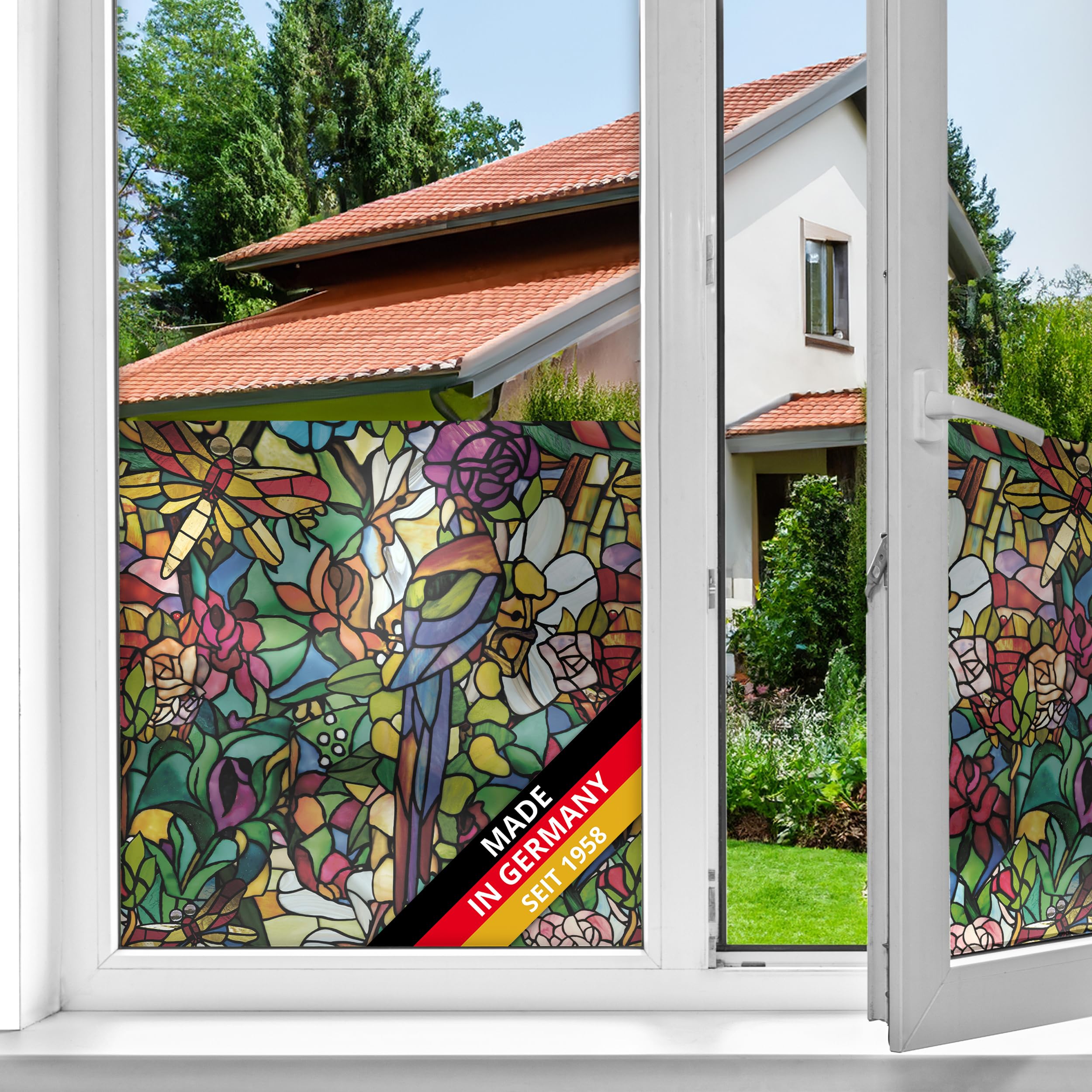 d-c-fix Fensterfolie | Tulia bunt selbstklebend