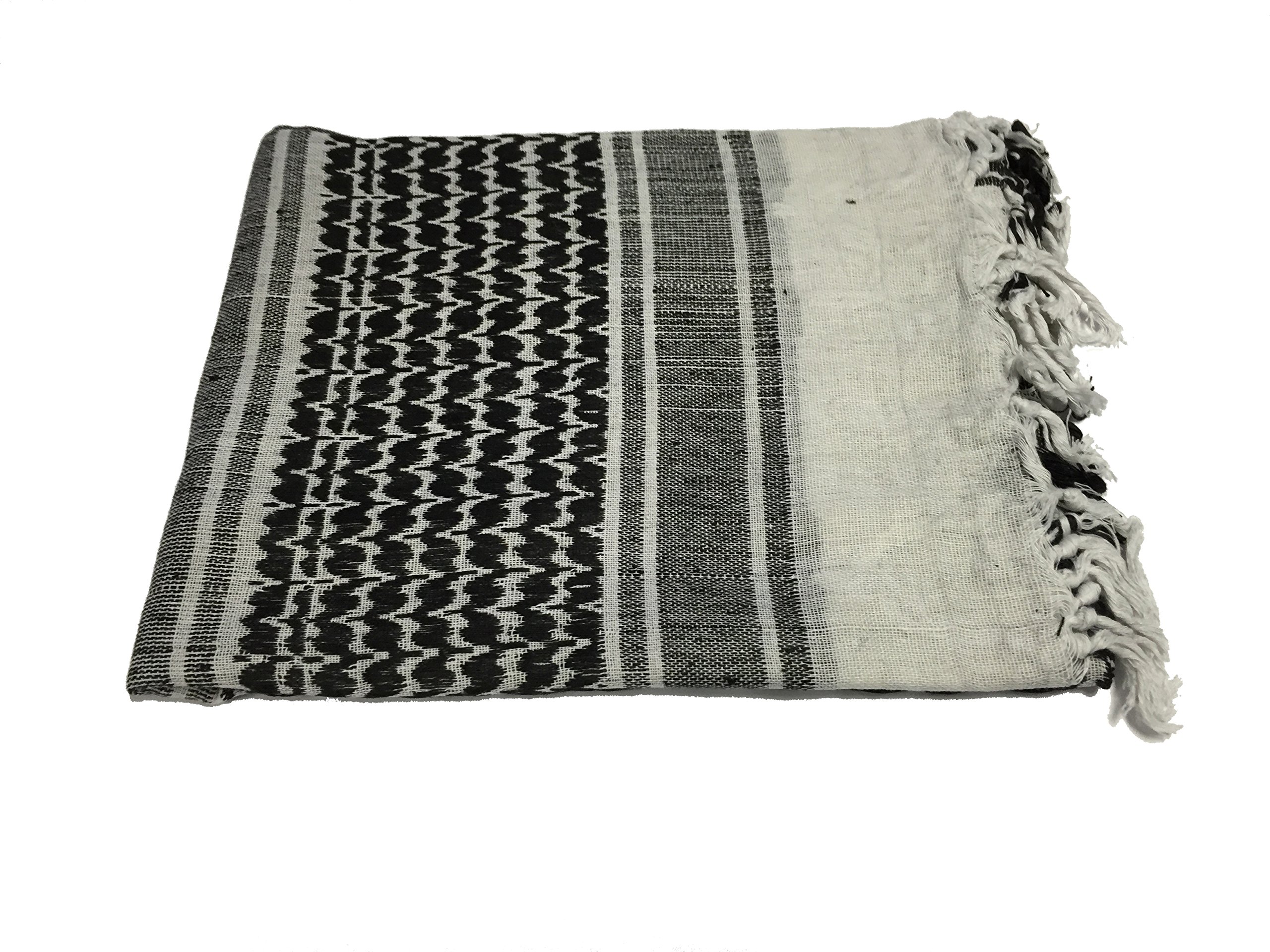CL Distribution Military Army SHEMAGH Scarf Arab/SAS/Retro Tactical (Black & White)
