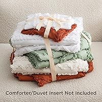 Vista 8 de Bedsure Funda de Edredón Bohemia Tamaño Full, Suave y Cómoda, Diseño Elegante Bohemio, Ropa de Cama Bohemia para Decoración, Funda de 03 - Blanco