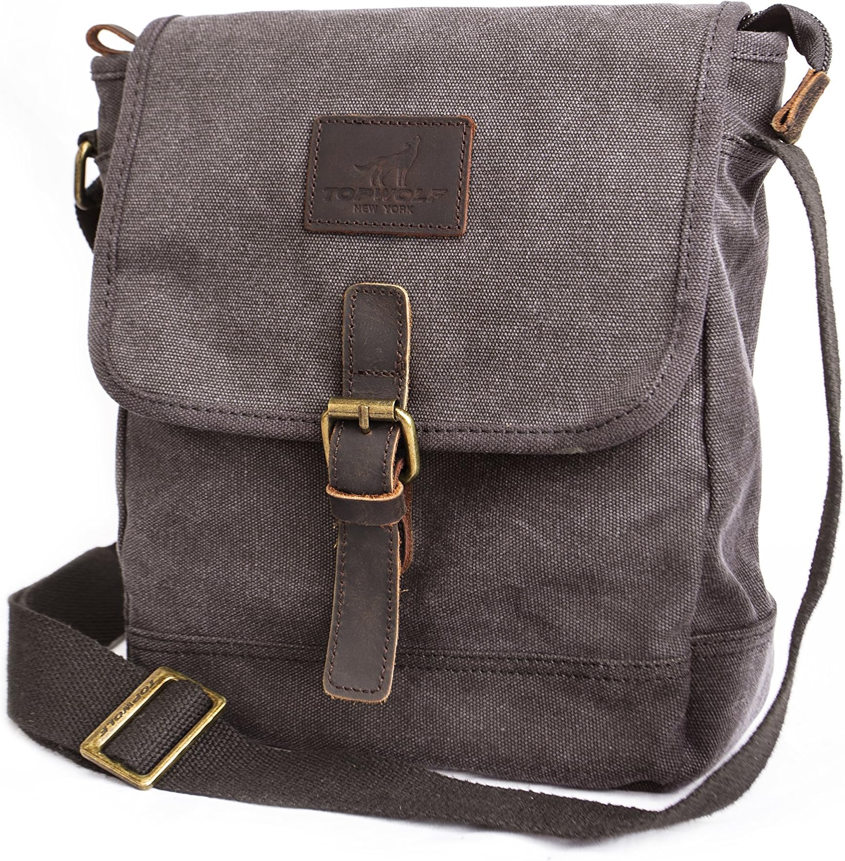 Canvas Messenger Bag Small Crossbody Bag Casual Travel Working Tools Bag Shoulder Bag Hold Phone Handset Anti Theft