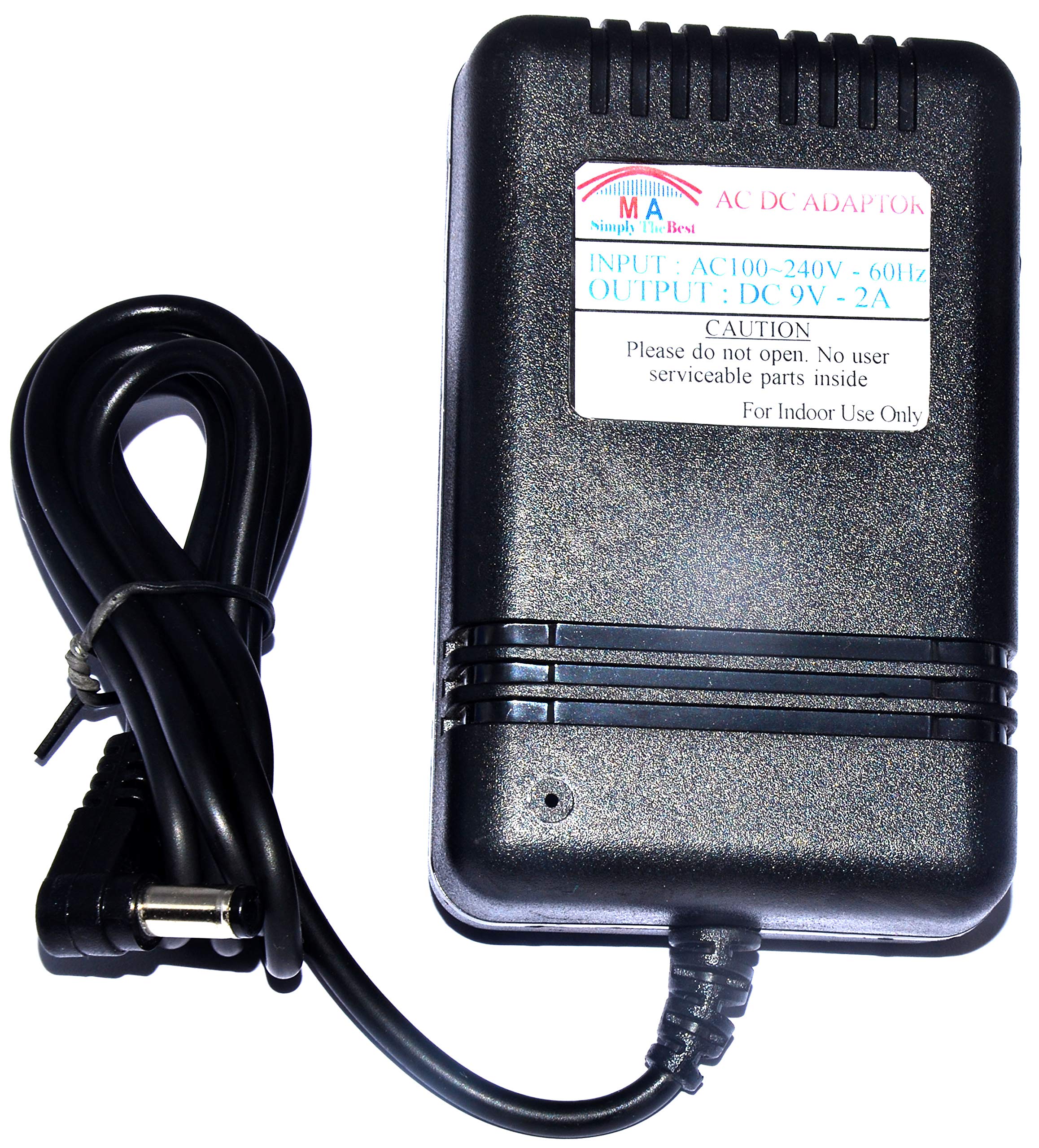 MAEnt™ DC 9V 2A Reverse Polarity Adaptor Compatible with Roland E-09 PSB-1 PSB-120 ACB-120 ACF-120 ACK-120 ACI-120 ACI-120C AC Adapter/Power Supply for BOSS(1.5 Mtr. Cable)