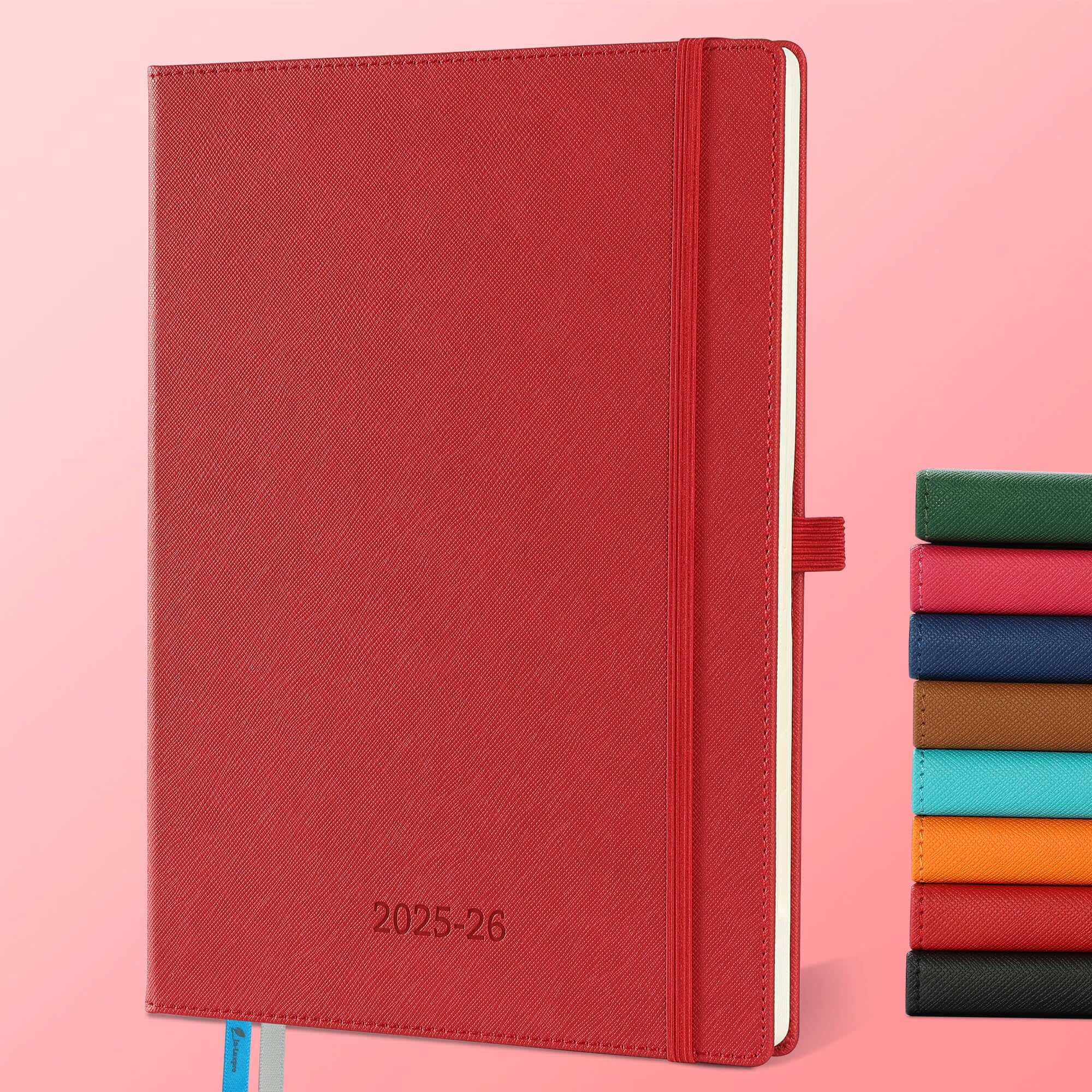 IN-LUXPRO Weekly Monthly 2025-2026 Planner (July 25-Dec 26),11.5"x8.5",18 Months Agenda Plan with Month Tabs & Pocket,Expenses/Note Pages, Academic