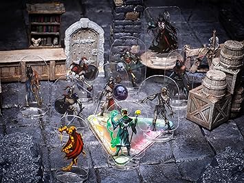Arcknight Dungeons & Dragons Spell Effects AOE Templates - DND Accessories 24pc Complete Area of Effect Marker Set for D&D 5E - Clear Overlay Measurement Tools All Shapes, Conditions & Buffs