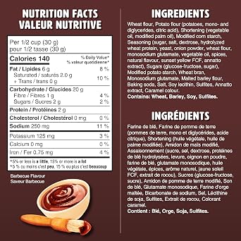 Christie Crispers, Barbecue Crackers, 145g/5.1 Ounce, (12 Pack) {Imported from Canada}