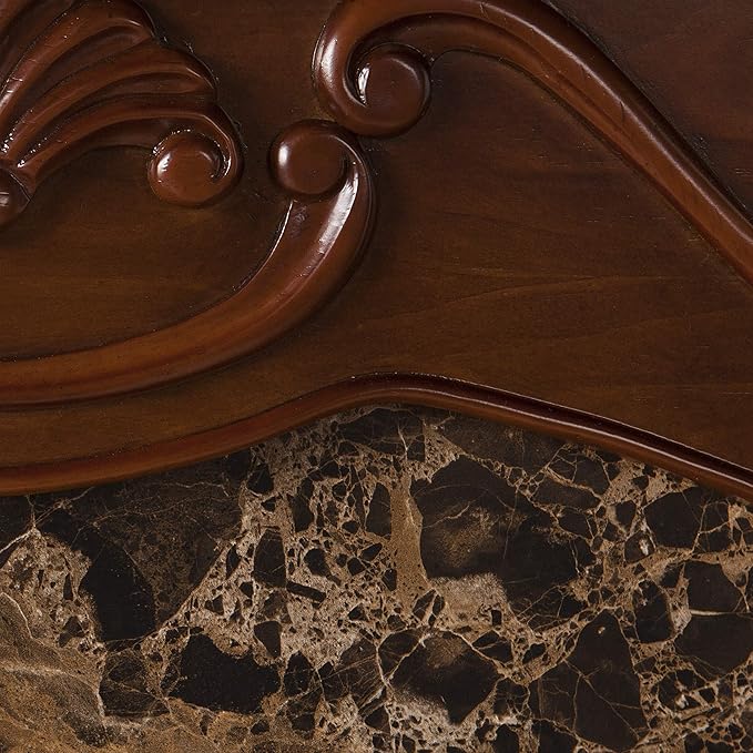 Chimenea Eléctrica SEI Furniture Cardona New Walnut 114.94x39.37x101.6 cm miniatura 8