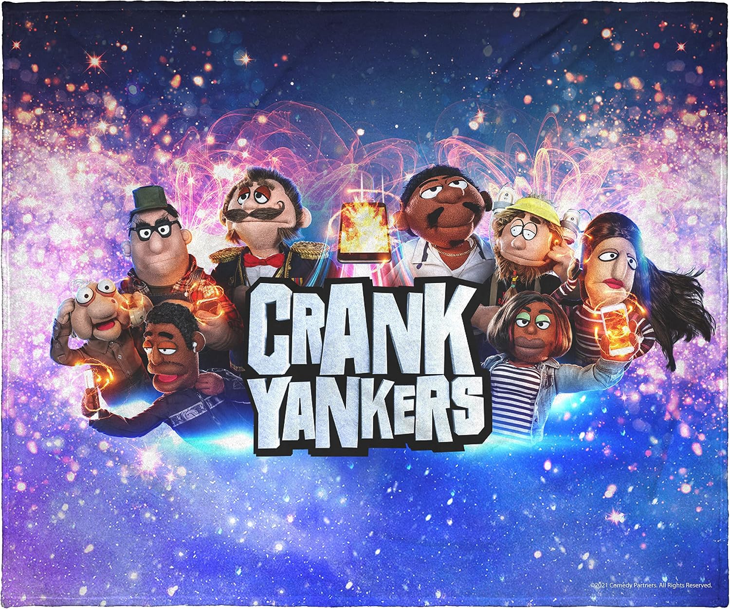 INTIMO Crank Yankers Character Poster Silk Touch Plush Fleece Throw Blanket Wall Scroll