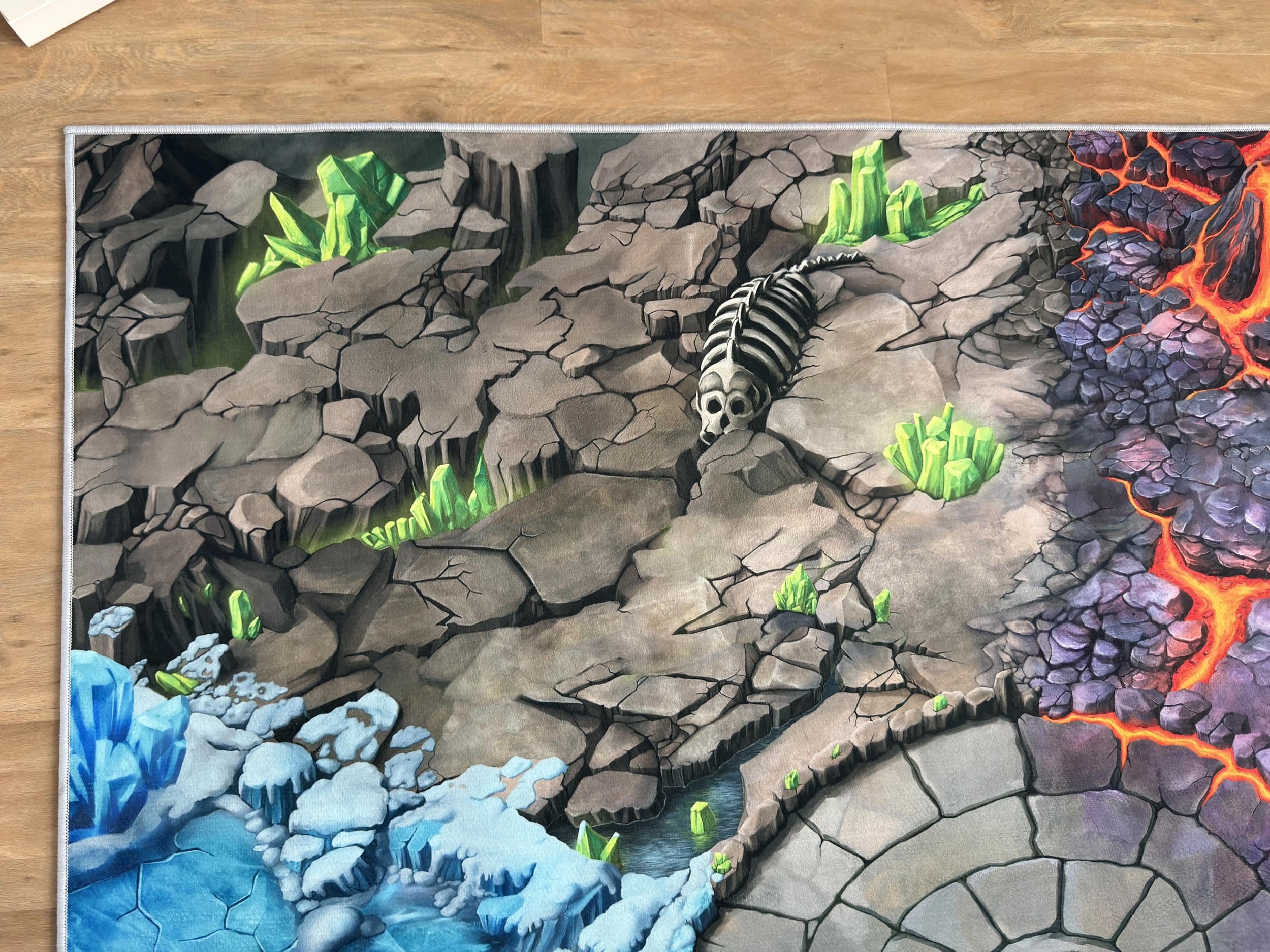 Spielteppich – Kinderzimmer-Teppich 160 x 160 cm, ideal für Spielfiguren, passend für Fantasy-Welten wie Schleich® Eldrador®