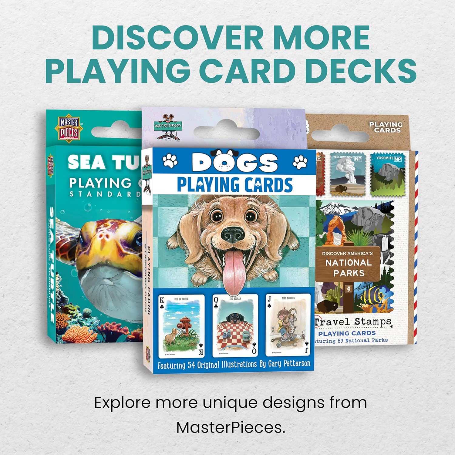 MasterPieces Officially Licensed Dogs Playing Cards - 54 Card Deck for Adults