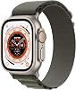 Apple Watch Ultra [GPS + Cellular 49mm] Caja de Titanio con Correa Alpina Verde, Talla Grande (Renovado) 1