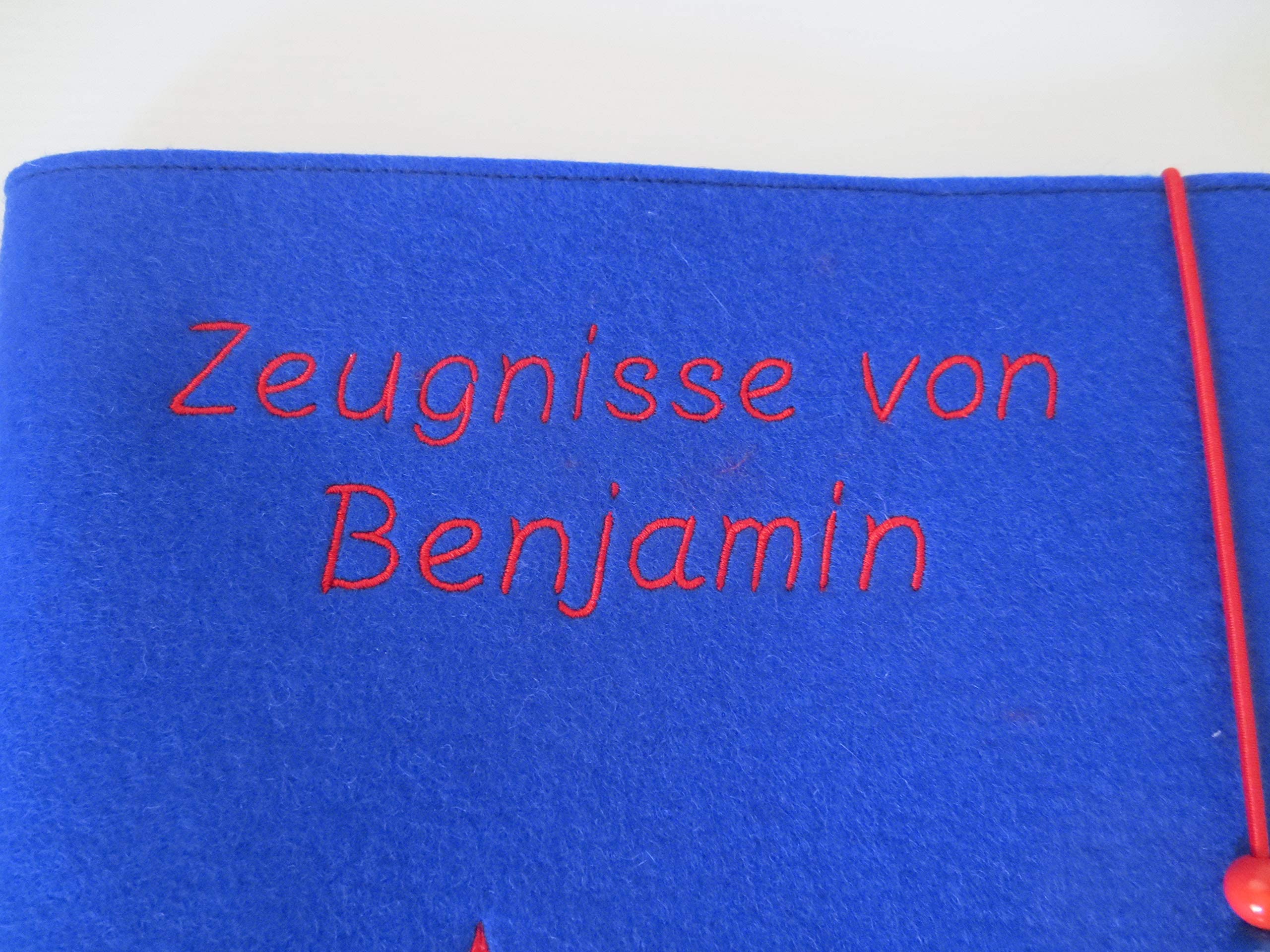 Zeugnismappe Wollfilz Mappe Zeugnisse DIN A4 Grundschule Schule"Sterne"