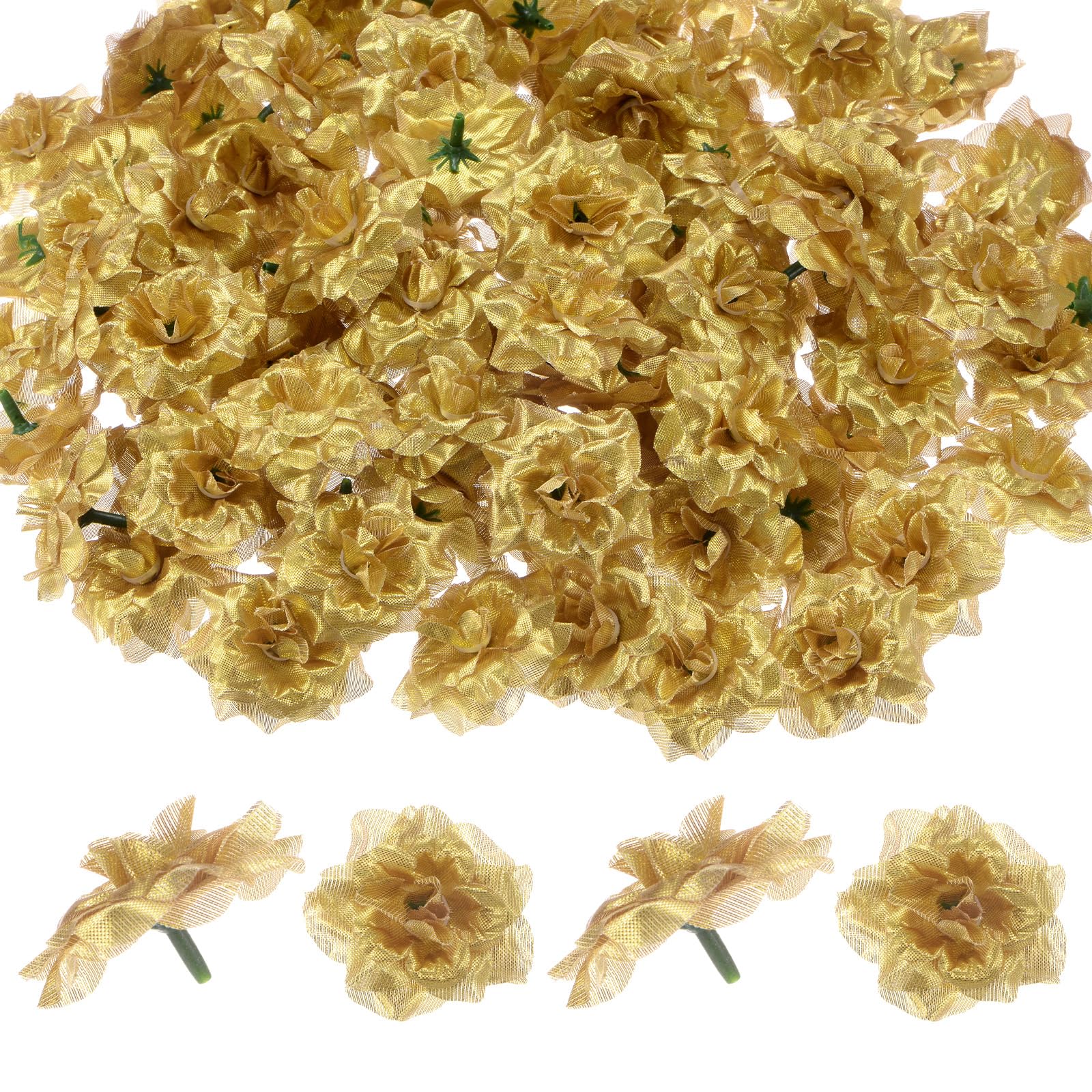 M METERXITY 100-Pack Artificial Roses Heads, Silk Faux Rose Head for Wedding/Bouquet/Flower Wall/DIY Crafts/Party Decoration