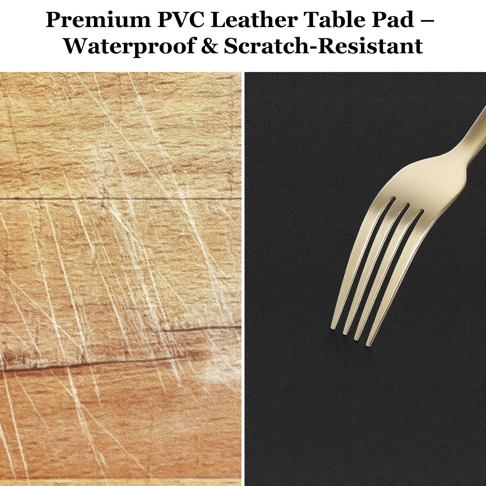 Warmstar Copertura per tavolo in pelle 61 x 183 cm, spessore 1,8 mm, impermeabile, antiscivolo, per cucina, cassettiera, scrivania da gioco, tavolo da pranzo