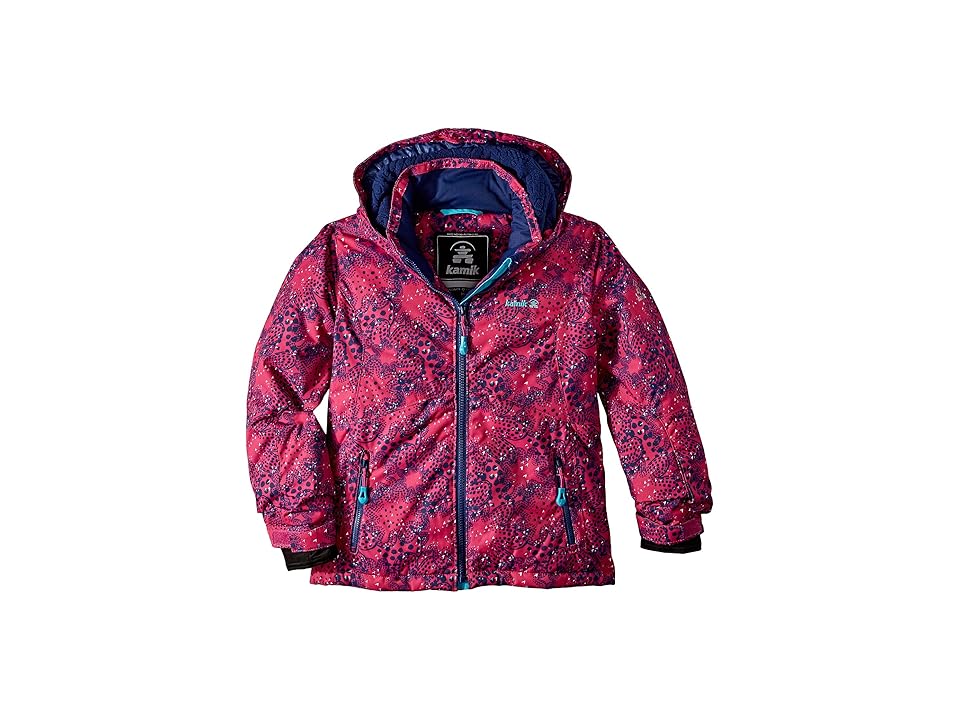 

Kamik Kids Maeve Carousel Jacket (Toddler/Little Kids/Big Kids) (Pink All Over Print) Girl's Coat