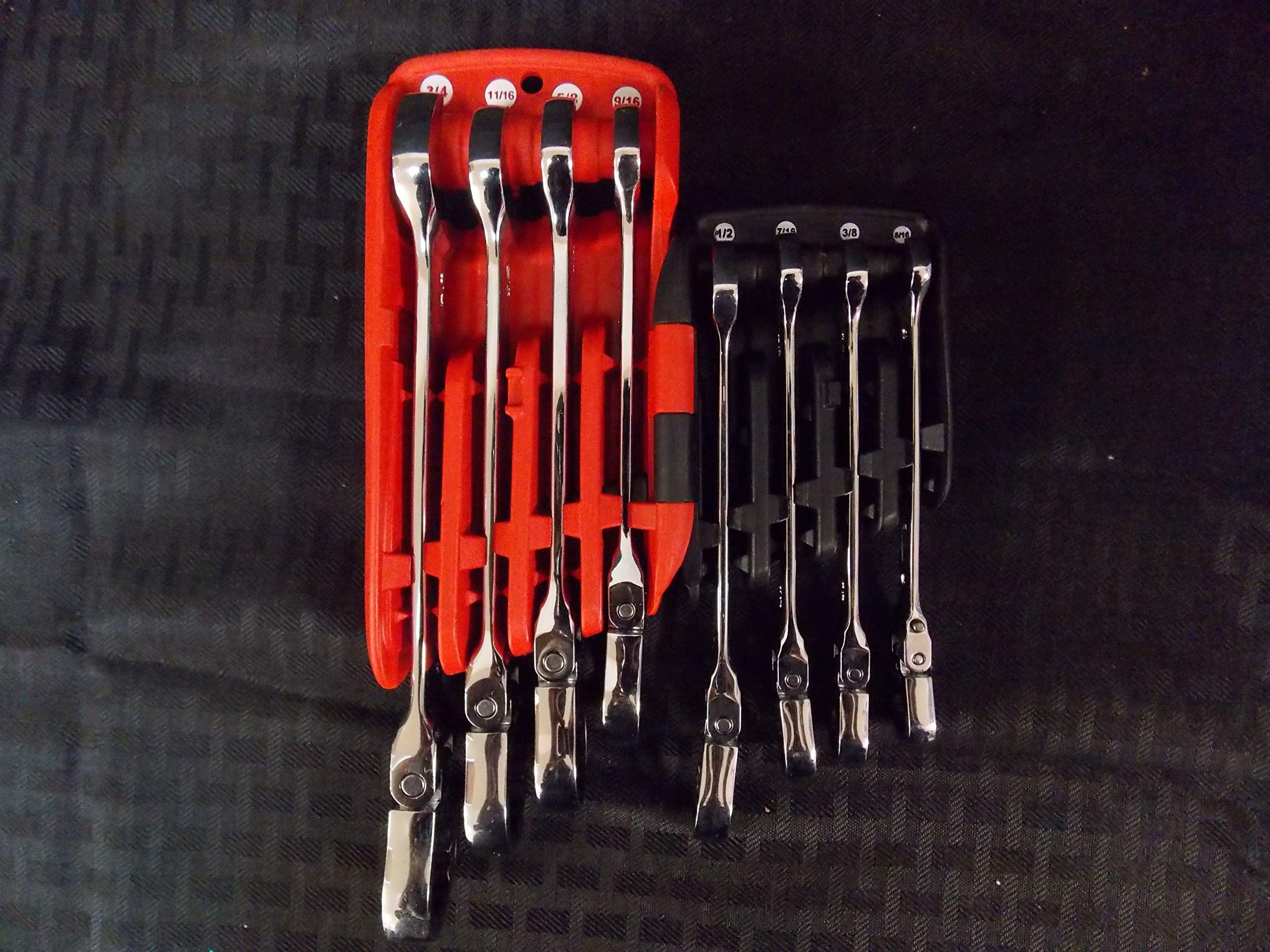 SAE Flexible Head Ratcheting Wrench Set of 8: from 5/16 - 3/4", Part #SRWF28PTA