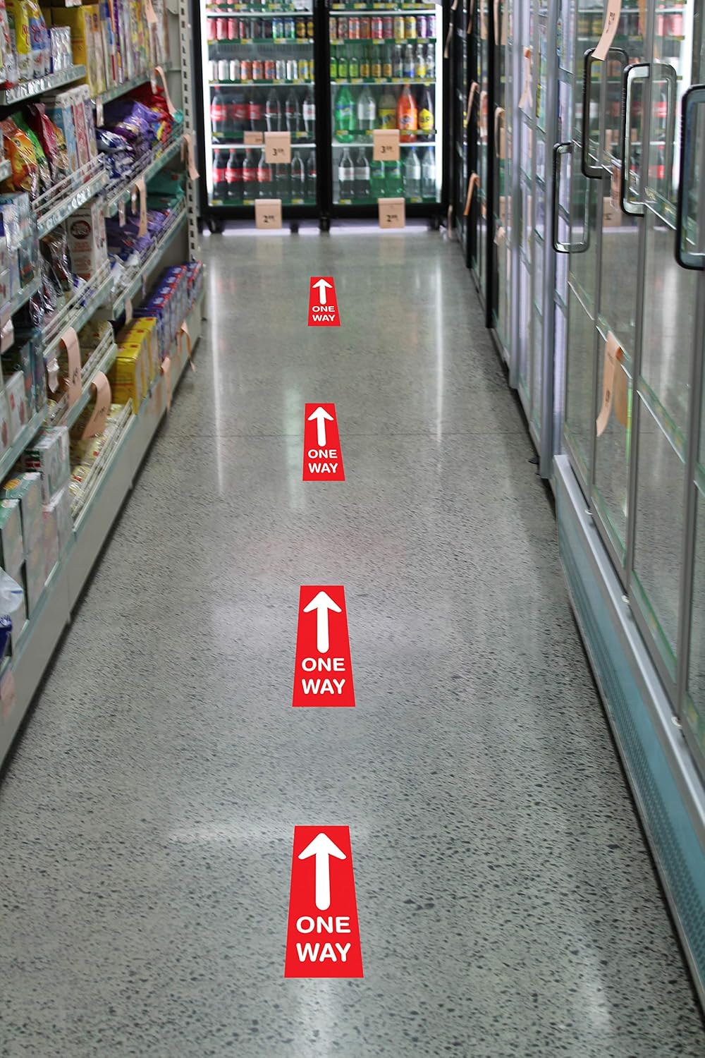 Onе-Dау Sаlе: Uр tо 70% оƒƒ IGNIXIA One Way Floor Decals with Anti Slip Floor Lamination (Pack of 10) One Way Directional Signs Size 5 x 14 Inches Floor Markers for Social Distancing Stickers RED Nеw Dеаl IGNIXIA One Way Floor Decals with Anti Slip Floor Lamination (Pack of 10) One Way Directional Signs Size 5 x 14 Inches Floor Markers for Social Distancing Stickers RED
