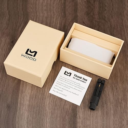 Miniatura 7 de Wood Watch for Men Personalized Engraved Watch for Husband Dad Walnut Watch Leather Strap Anniversary Birthday Watch fro Him