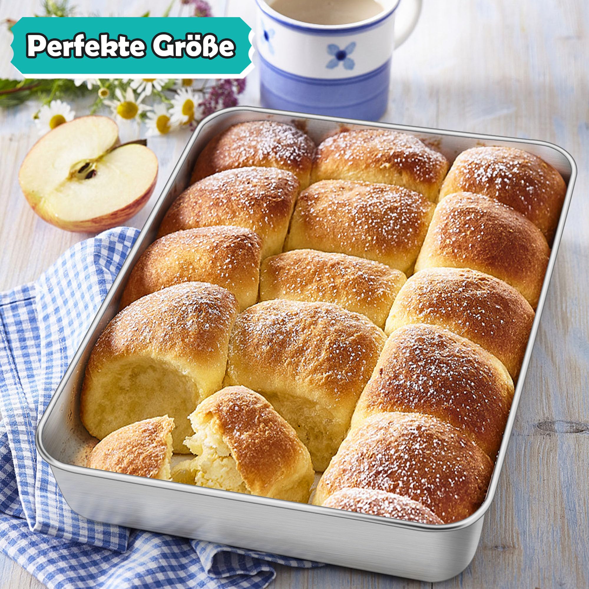 2 Teglie Forno Acciaio Inox Joyfair 23.7x17.8cm - Atossiche E Lavabili - Foto 11