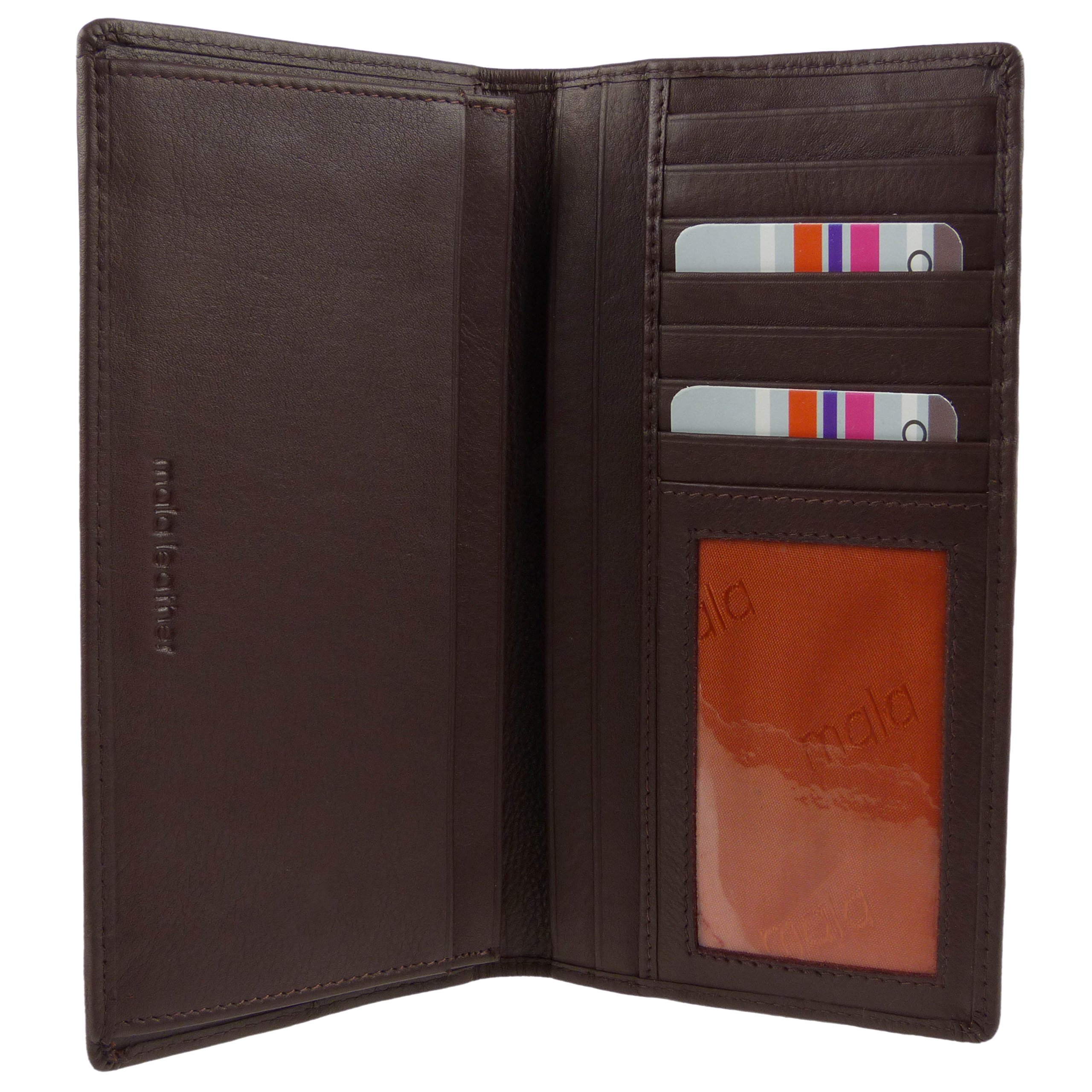 Portamonedas Calidad Suave Marrón Heeren LEDR Colección de Regalo