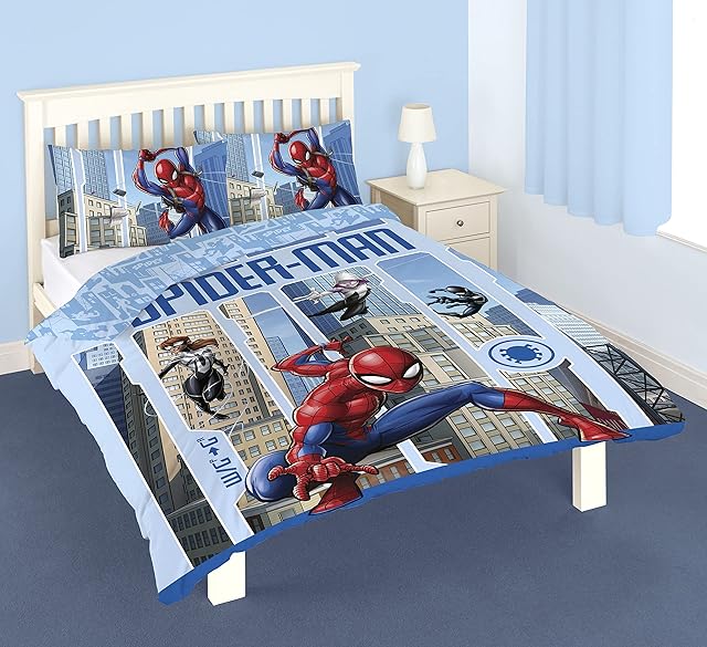 Disney Spiderman Official Double Duvet Cover Set