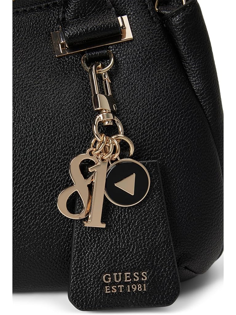 Black GUESS Evie Triple Compartment Satchel