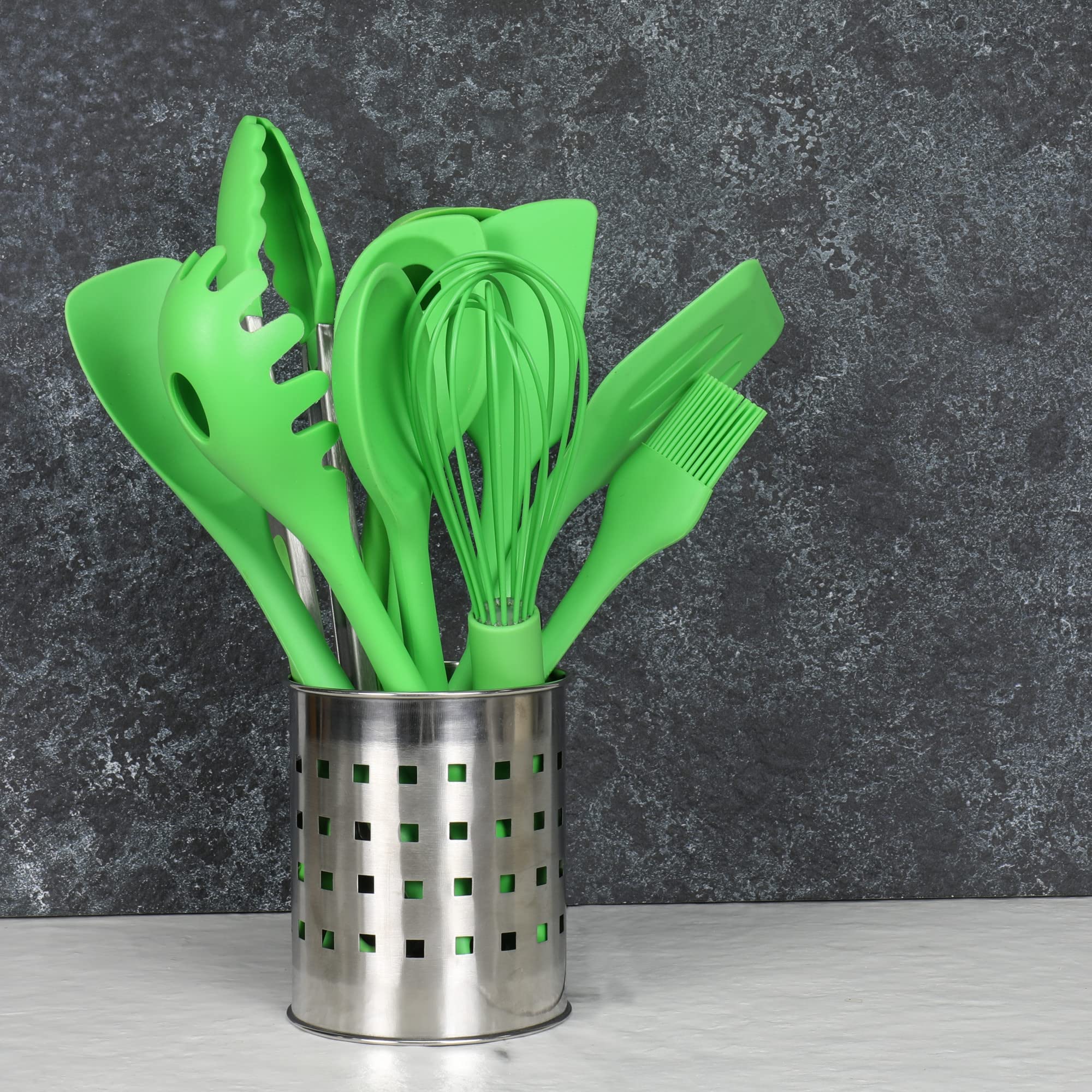 Chef Craft Premium Silicone Tongs, 12, Green by Chef Craft