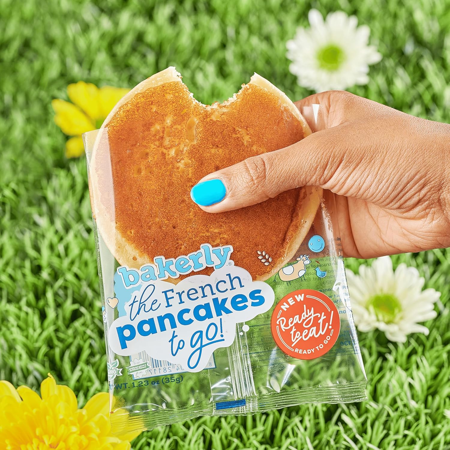 bakerly Snacks Variety Pack - 5 Pack of Ready-to-Eat French Baked Snacks: Pancakes (1 pack), Crepes (3 packs), Chocolate Croissants (1 pack) - Non-GMO, Individually Wrapped
