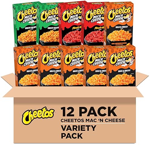 Cheetos Mac N Cheese paquete variado de 3 sabores 12 cajas