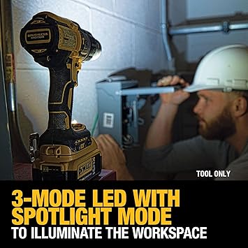 DEWALT 20V MAX XR Cordless Hammer Drill Driver Brushless, Heavy Duty 1/2, 3-Speed, Tool Only (DCD996B)