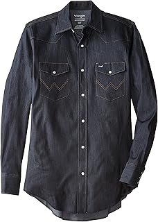 wrangler denim shirts big and tall