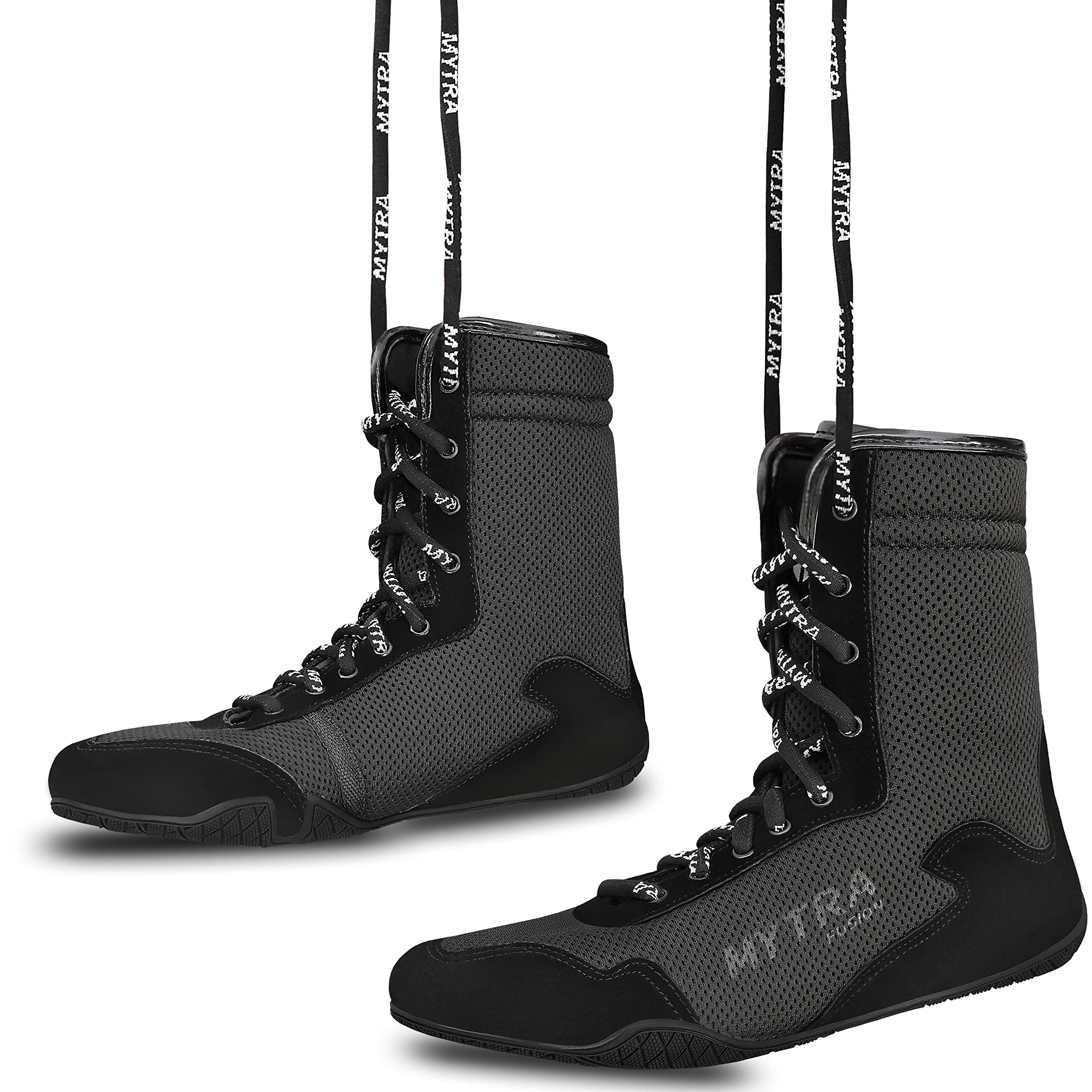 Mytra Fusion Botas Boxeo Cuero De Gamuza Botas de Boxeo para Junior, Chicos y Botas de Boxeo Hombre