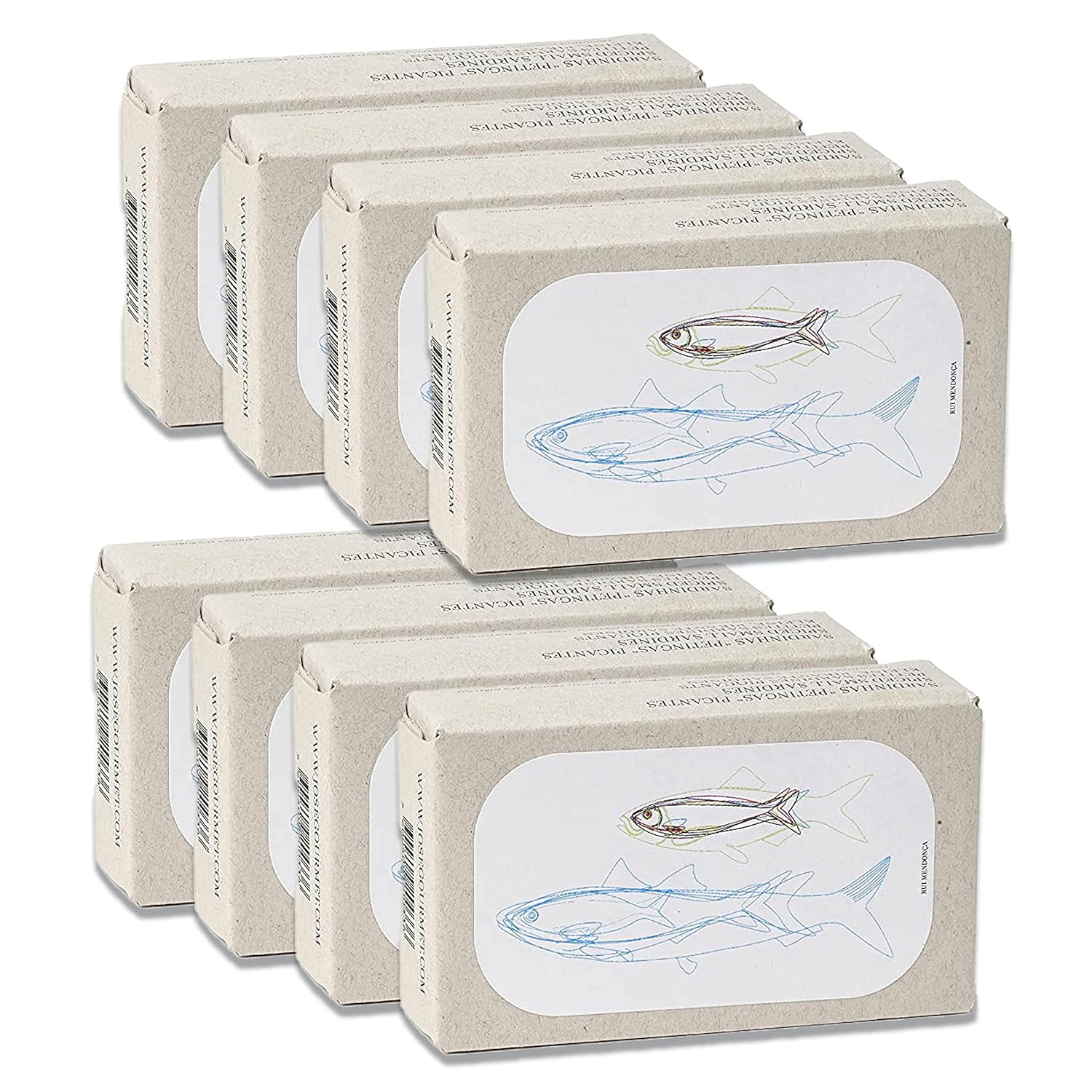 Jose Gourmet Spiced Small Sardines, 90g 8Pack Grocery