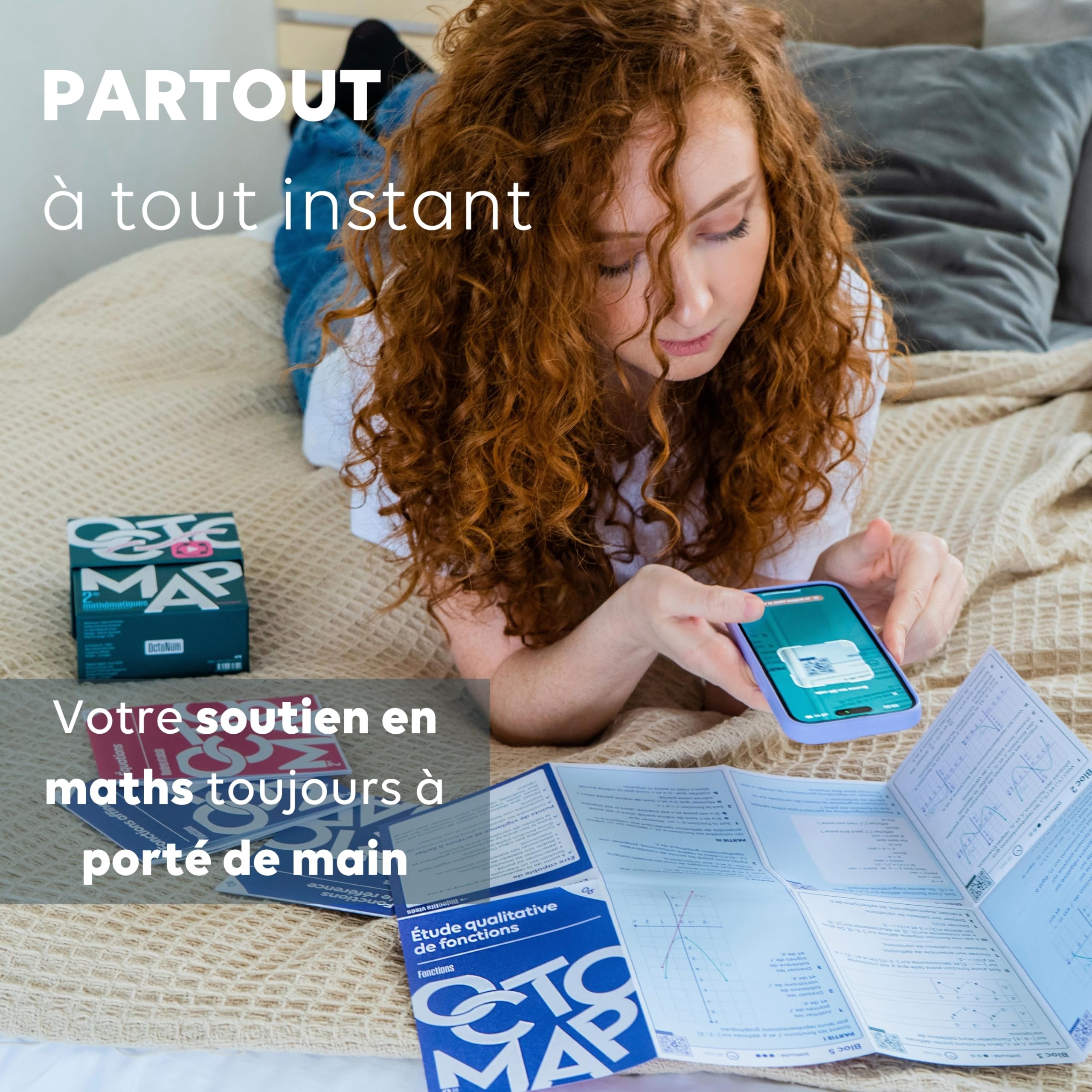 OCTOMAP Maths Seconde Générale – Tout le programme de 2de en cartes mentales augmentées: Leçons claires, exercices par niveau, 250 vidéos, appli mobile. Clarté, confiance, autonomie