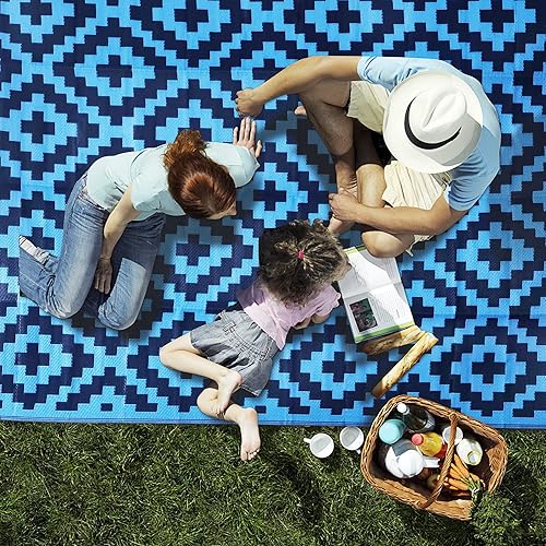 Miniatura 153 de SAND MINE - Alfombras reversibles, alfombra de pajillas de plástico, alfombra de área moderna, alfombra grande para suelo y exteriores, vehículos