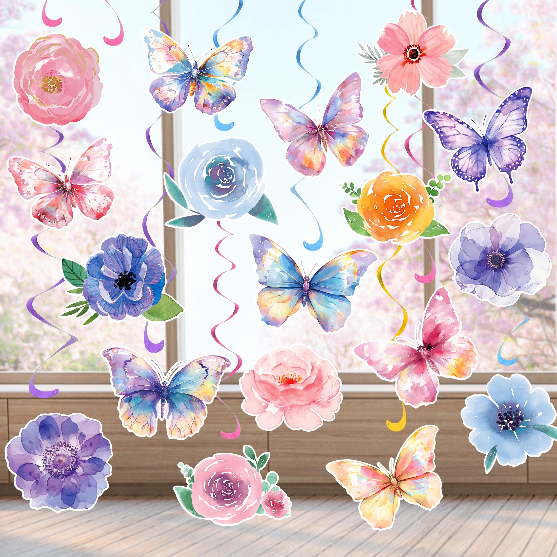 Guirlande Anniversaire Guirlande De Papillons En Papier 3D à Suspendre - Décoration D'intérieur Pour Mariage, Anniversaire, Bricolage - Corde Papillon Decoration Papillon