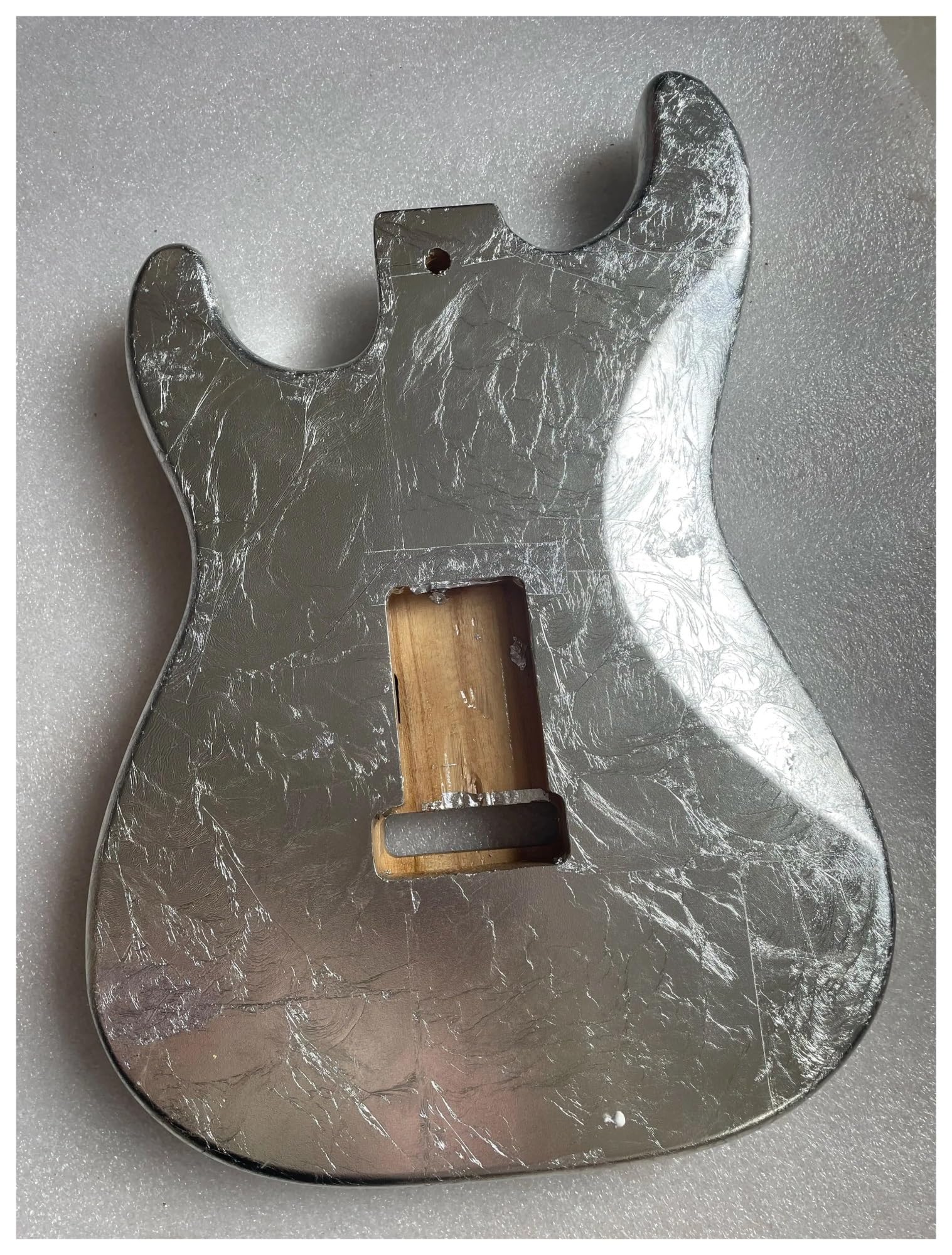 Cuerpo de guitarra eléctrica St Paulownia, Fiol plateado único dorado cubierto con pintura transparente HSH(Gold)