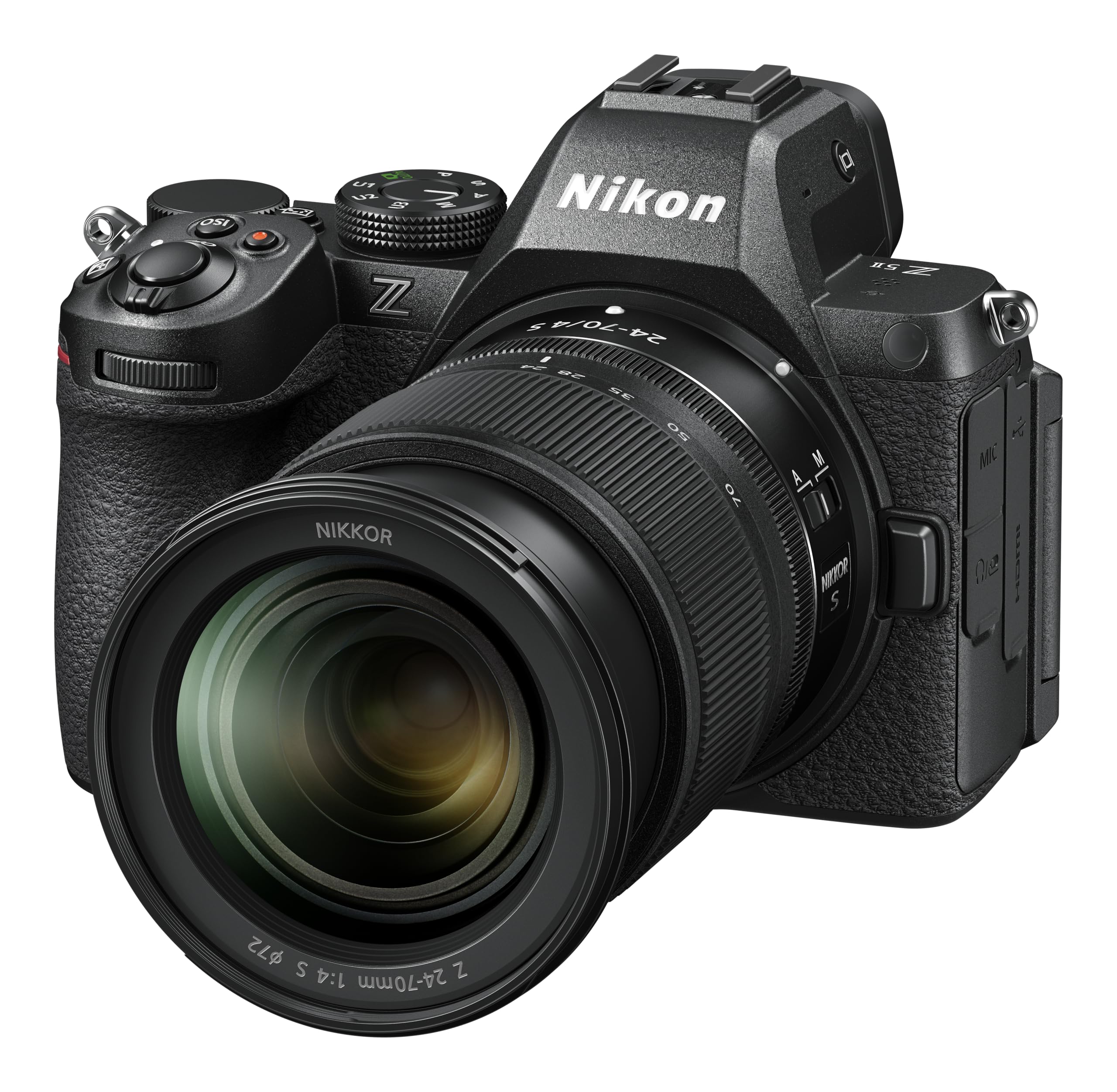 Nikon Z5II + Z 24-70 + Lexar SDXC 128GB, Fotocamera Mirrorless, CMOS FX da 24.5 MP, Pieno Formato, Mirino OLED Quad-VGA EVF, LCD 3.0" Touch, Wi-Fi, BT, Video 4K, Nero [Nital V.I.P.: 6 anni garanzia]
