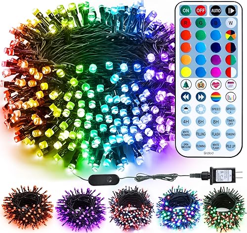 Miniatura 17 de Brizled Tira de luces que cambian de color, 98 pies, 300 luces LED RGB de Navidad, regulables, multifuncionales, luz de Navidad con control remoto