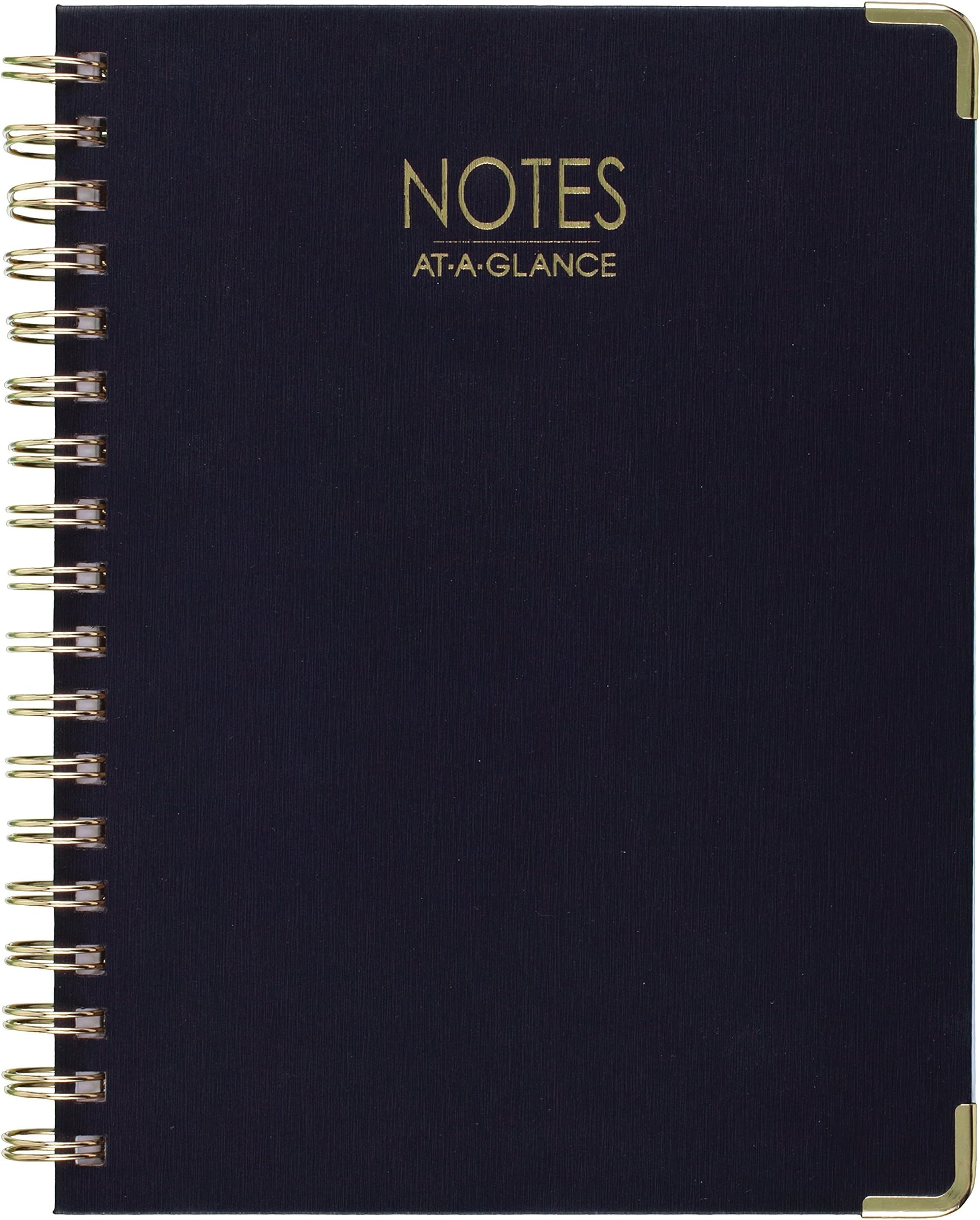 AT-A-GLANCENotebook, 6-1/2" x 9-1/2", Ruled, 80 Sheets, Harmony Collection, Track Goals and Wins, Blue (6099-406-20)